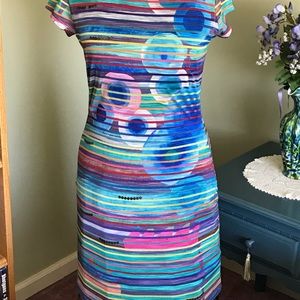 NWOT, Designer Striped Dress